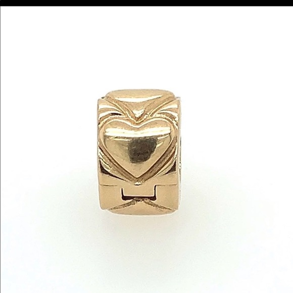 Pandora Jewelry - Pandora 14k gold heart clip